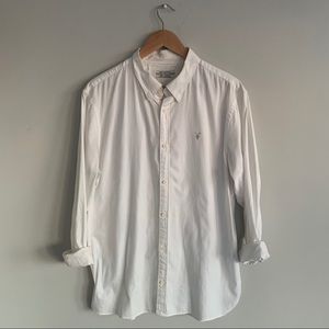 All Saints White Button Down Shirt